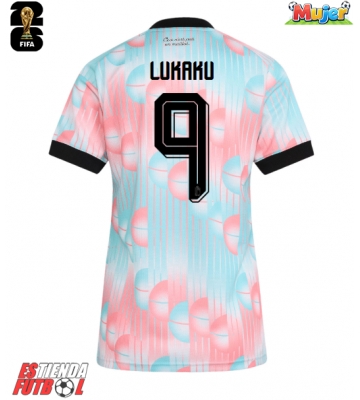 Bélgica Romelu Lukaku #9 Segunda Equipación Mujer Mundial 2026 Manga Corta